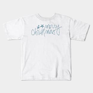 merry chrismas blue Kids T-Shirt